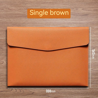 A4 Papirna prijenosna kožna torba za fascikle Modna torba za fascikle Gumb za podebljavanje Vodootporan Poslovni uredski dokumenti Upravljanje pohranom