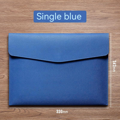 A4 Papirna prijenosna kožna torba za fascikle Modna torba za fascikle Gumb za podebljavanje Vodootporan Poslovni uredski dokumenti Upravljanje pohranom