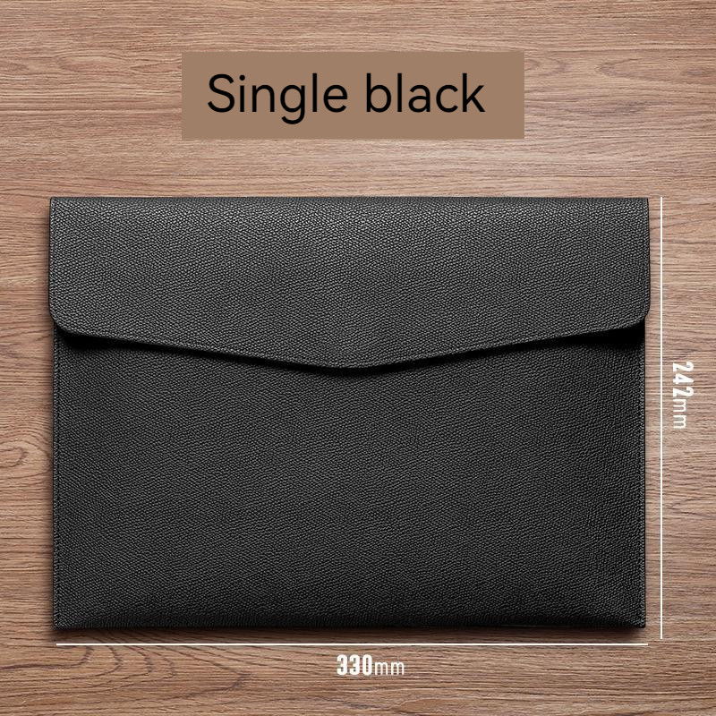 A4 Papirna prijenosna kožna torba za fascikle Modna torba za fascikle Gumb za podebljavanje Vodootporan Poslovni uredski dokumenti Upravljanje pohranom