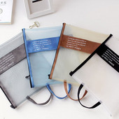 1 tk A4 võrgust tõmblukuga kott Dokumendikott Veekindel tõmblukuga failikaustad koolikontoritarvete reisihoiukottide jaoks