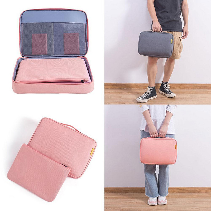 Geantă de depozitare pentru bilete de documente cu mai multe straturi, de capacitate mare, pentru organizator de fișiere pentru certificate, pentru pașaport de călătorie acasă