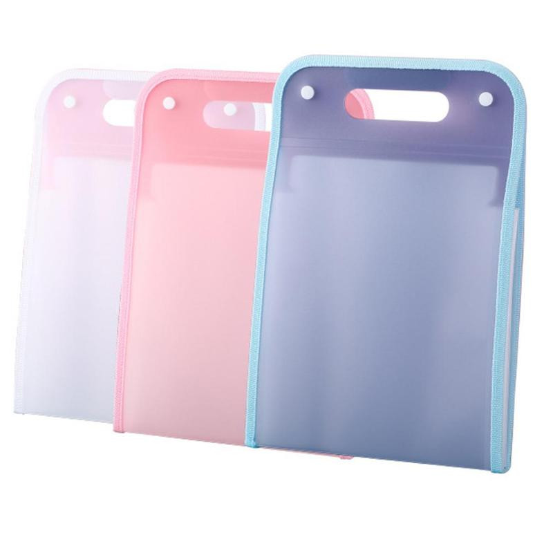 12 rešetki Prijenosna A4 mapa datoteka Torba za dokumente Prozirna PP okomita kutija za organe velikog kapaciteta Torba za organiziranje uredskog papira