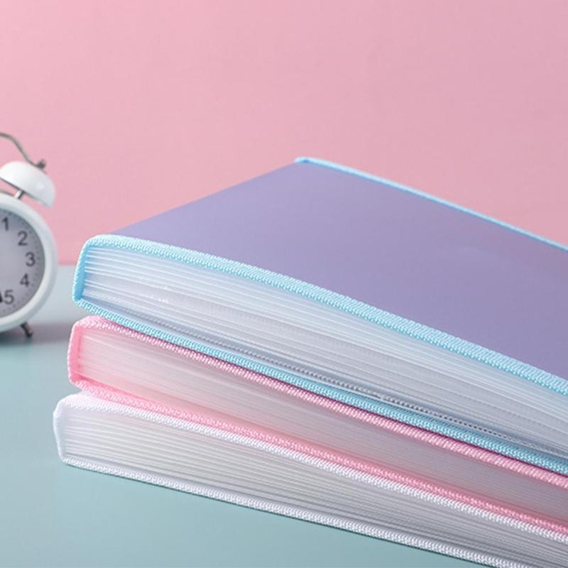 12 rešetki Prijenosna A4 mapa datoteka Torba za dokumente Prozirna PP okomita kutija za organe velikog kapaciteta Torba za organiziranje uredskog papira