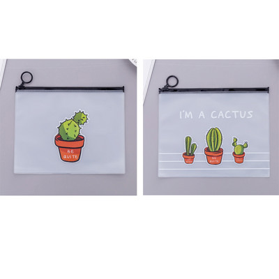 Yatniee 2kom/komplet prozirna matirana torba za pohranu velikog kapaciteta Mapa za pohranu studentskog materijala Uredski organizatori