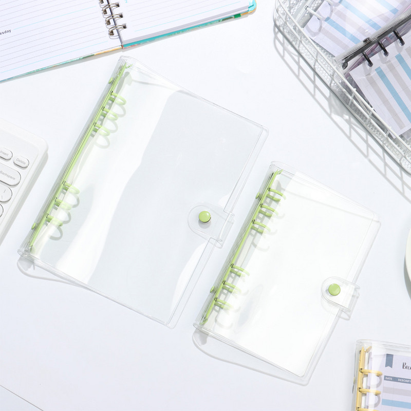 A5 A6 PVC mapa s naslovnicom za bilježnicu na slobodnim listovima, prozirna mapa, poveznica za bilježnicu, pohrana datoteka, rokovnik učenika, kopča za bilježnice na slobodnim listovima