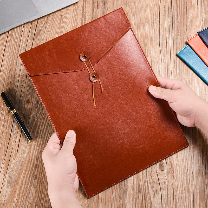 EZONE A4 kožna mapa, horizontalna/vertikalna torba za spise ugovornih računa, uredska torba za pohranu velikog kapaciteta 25*38 cm, uredski materijal