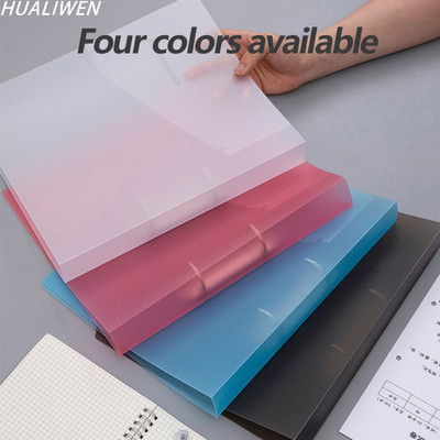 A4 File Storage Box Storage Folder Filing Product 2 Hole Loose-leaf Binder Learning Office Supplies