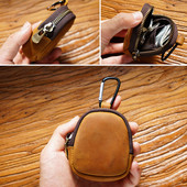 Torbica za dokumente u obliku malog novčanika, prava koža, mapa s datotekama, papirna torbica za organizatore kartica