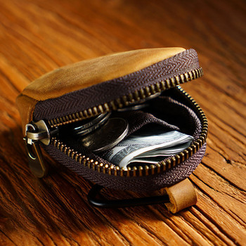 Σχήμα μικρού πορτοφολιού Γνήσιο δέρμα τσάντα εγγράφων Φάκελος χάρτινη θήκη οργάνωσης κάρτας Θήκη