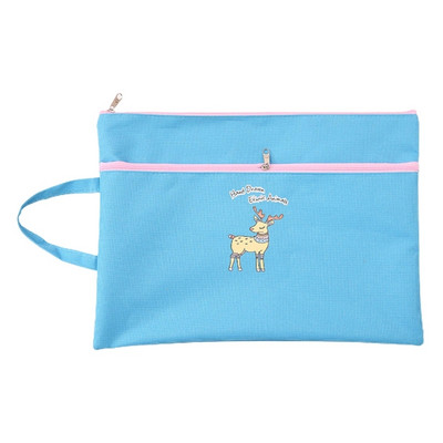 A4 Vreće za dokumente Dvoslojne torbe sa patentnim zatvaračem Organizator za ispis datoteka sa slatkim crtanim filmovima Torba za pohranu pribora Školski pribor