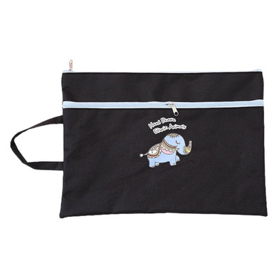 A4 Vreće za dokumente Dvoslojne torbe sa patentnim zatvaračem Organizator za ispis datoteka sa slatkim crtanim filmovima Torba za pohranu pribora Školski pribor