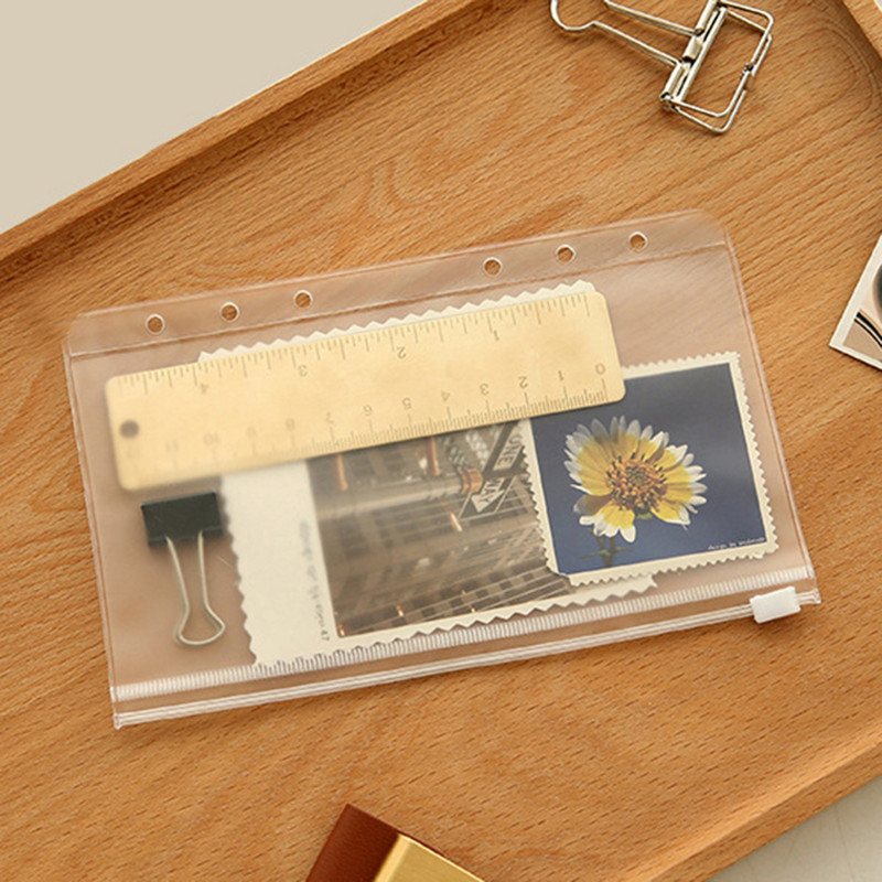 Segtuvų aplankas A6 užtrauktukas Pinigų vokų dokumentų tvarkyklės Failas Pinigai SkaidrūsVokeliaiBiudžeto taupymo laikiklio maišeliai Skaidrus maišelis