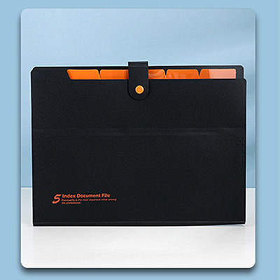 A4 failų aplankų tvarkyklė Daugiasluoksnis akordeono įdėklo aplankas Rainbow solidūs 6 tinklelių paketai, skirti A4 formato popieriniam verslo dėklui Archyvo failų maišelis