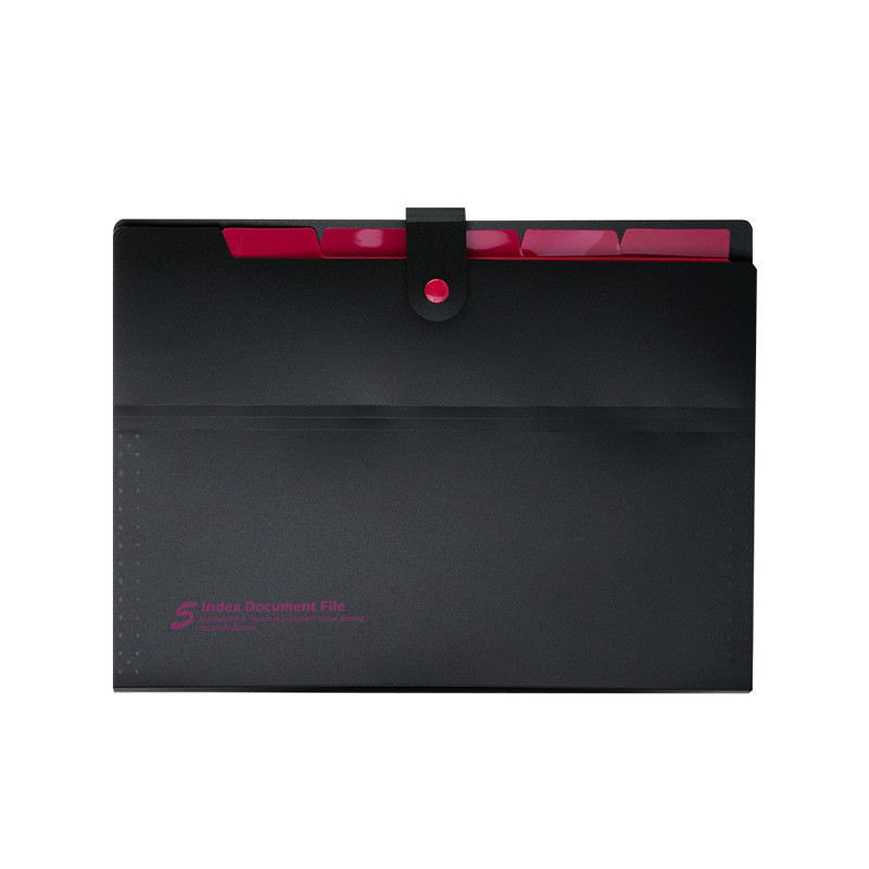 A4 failų aplankų tvarkyklė Daugiasluoksnis akordeono įdėklo aplankas Rainbow solidūs 6 tinklelių paketai, skirti A4 formato popieriniam verslo dėklui Archyvo failų maišelis