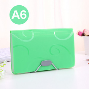 A6 värviline akordioni stiilis miniarvete kviitungi fail Dokumendikott kott Kaust kaardihoidja Abimees failihoidja laienev rahakott