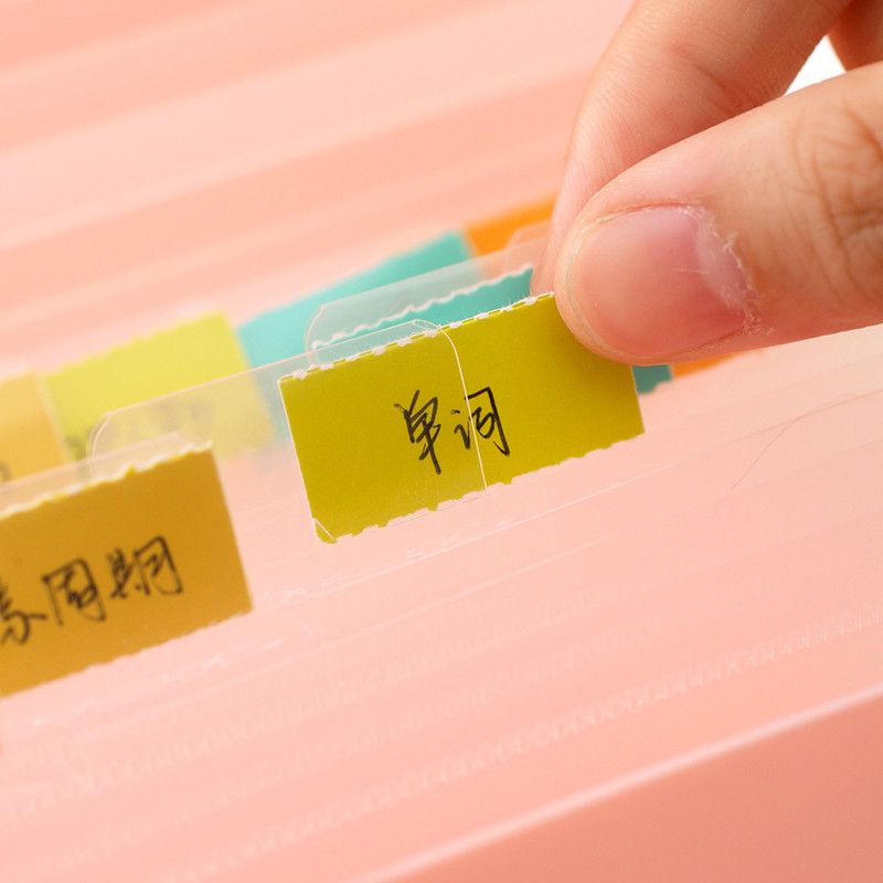 A6 värviline akordioni stiilis miniarvete kviitungi fail Dokumendikott kott Kaust kaardihoidja Abimees failihoidja laienev rahakott