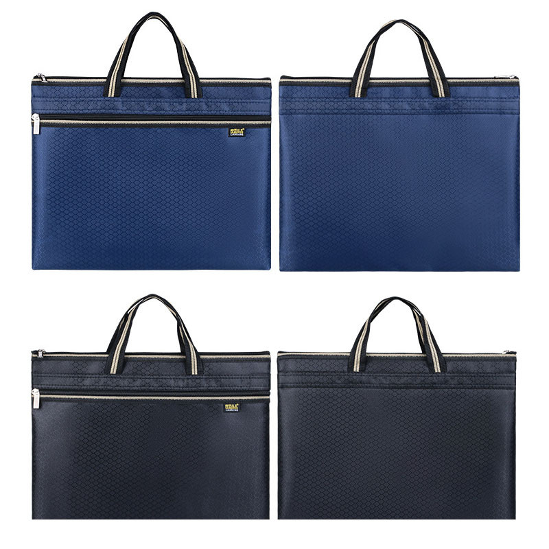 Dokumentų krepšys A4 nešiojamas Oksfordo medžiaginis dokumentų krepšys, drobinis biuro saugojimo krepšys, mokymo susitikimo portfelis