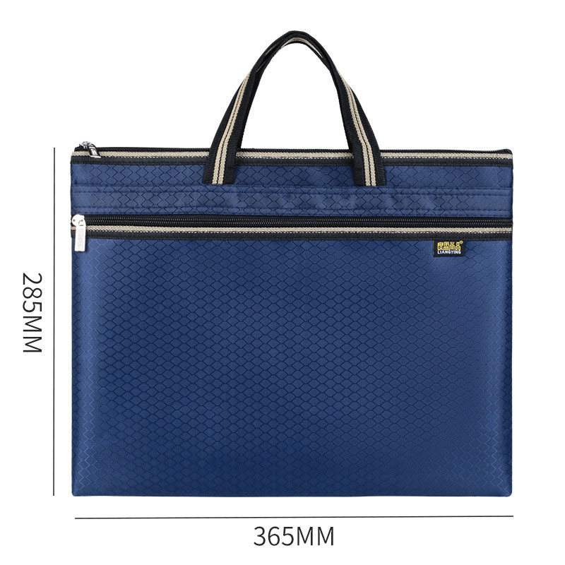 Dokumentų krepšys A4 nešiojamas Oksfordo medžiaginis dokumentų krepšys, drobinis biuro saugojimo krepšys, mokymo susitikimo portfelis