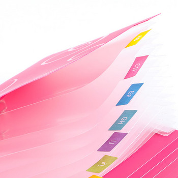 A6 Candy Colours Папки за документи Органайзер за ученически пособия Чанта за органи Разширяваща се папка с файлове за документи Училищен офис класьор