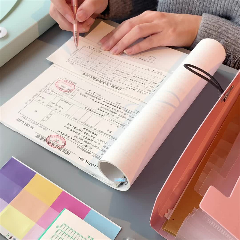 Dosar PP B5 Geanta pentru documente Fișier pentru chitanțe Portofel cu expansiune Dosar pentru facturi 13 buzunare Suport card pentru bilete Organizator Rechizite de birou