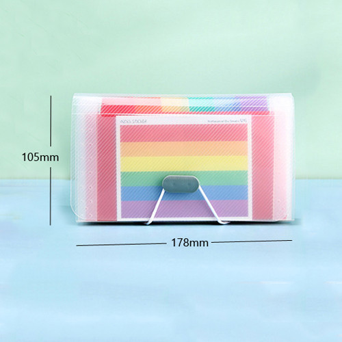 Φορητό πλαστικό A6 Επέκταση αρχείου απόδειξης λογαριασμού πορτοφολιού Φάκελος ταξινόμησης Οργανωτής τσαντών αποθήκευσης εγγράφων γραφείου Αρχειοθέτηση προϊόντων