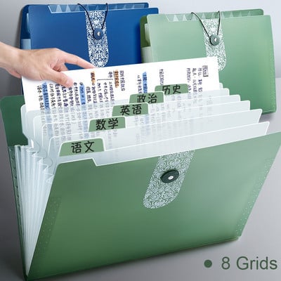 EZONE 8/12 Grid A4 mapa datoteka Višeslojna torba za pohranu torba za organe Torba za studente Test papirna mapa Stolni organizator Školski pribor