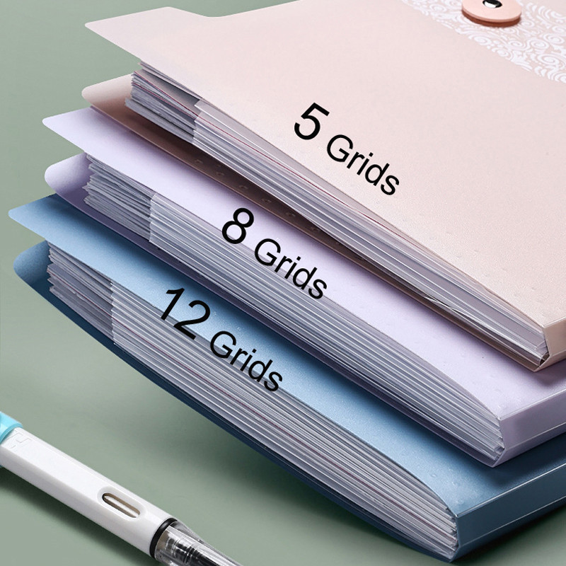 EZONE 8/12 Grid A4 mapa datoteka Višeslojna torba za pohranu torba za organe Torba za studente Test papirna mapa Stolni organizator Školski pribor