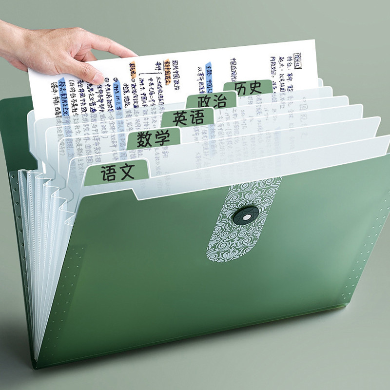 EZONE 8/12 Grid A4 mapa datoteka Višeslojna torba za pohranu torba za organe Torba za studente Test papirna mapa Stolni organizator Školski pribor