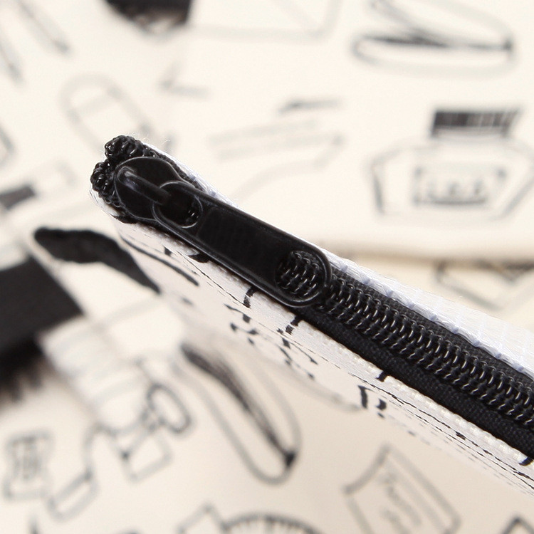 1 db A4-es cipzáras irattartó táska PVC vízálló Oxford szövet irattartó táska Többfunkciós hordozható utazási kültéri tároló