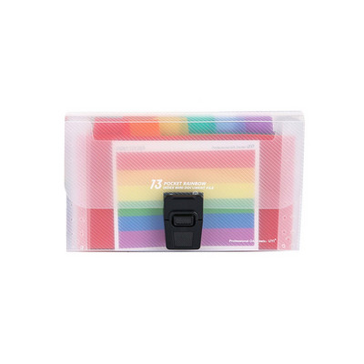 A6 plastična prijenosna mapa datoteka 13-slojni nastavak Torba za dokumente Torbica za račune Organizator za razvrstavanje Torba za pohranu Uredski materijal