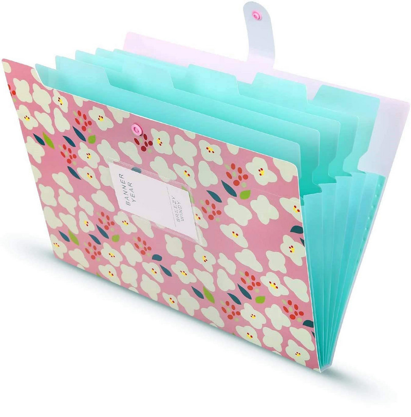 Proširiva mapa s datotekama Harmonika, organizator datoteka sa 6 džepova, mapa s dokumentima, US Letter i A4 za školu, ured