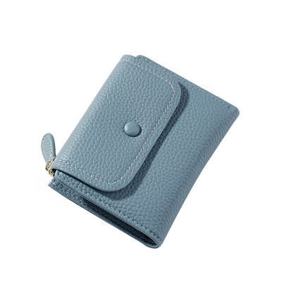 Ženski dvostruki novčanik, kožna kratka torbica, ženska torbica, držač kartice, torbica, jednobojni novčanici, torbe, jednobojni novčanici