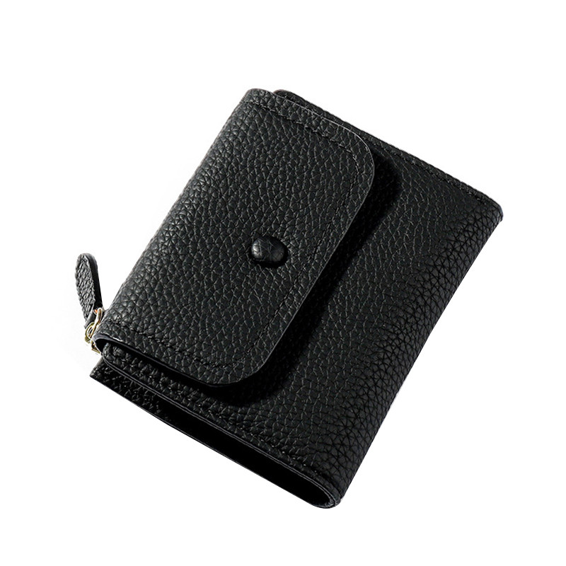 Ženski dvostruki novčanik, kožna kratka torbica, ženska torbica, držač kartice, torbica, jednobojni novčanici, torbe, jednobojni novčanici