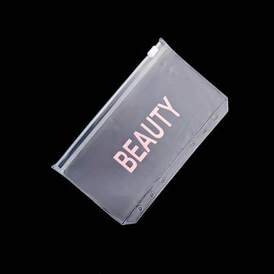 A6 piniginių vokų santaupų segtuvų kišenės segtuvų užtrauktukų aplankai finansų valdymui skaidrūs dokumentų rinkimo maišeliai