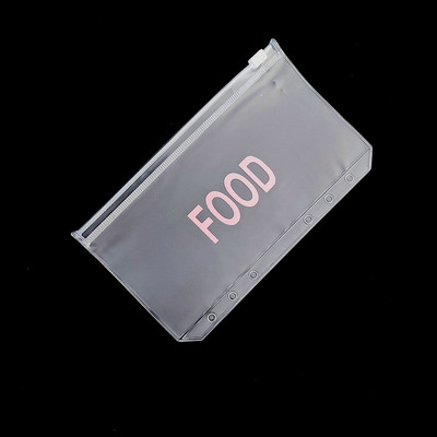 A6 piniginių vokų santaupų segtuvų kišenės segtuvų užtrauktukų aplankai finansų valdymui skaidrūs dokumentų rinkimo maišeliai