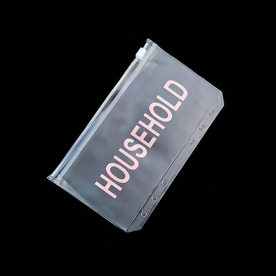 A6 piniginių vokų santaupų segtuvų kišenės segtuvų užtrauktukų aplankai finansų valdymui skaidrūs dokumentų rinkimo maišeliai