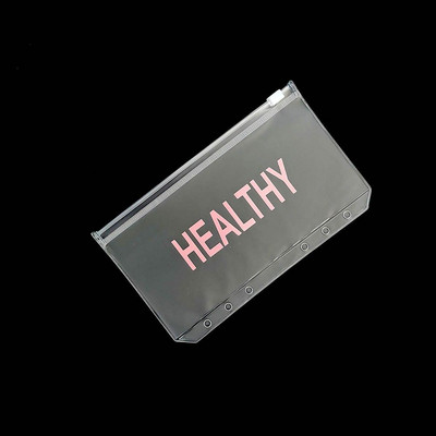 A6 piniginių vokų santaupų segtuvų kišenės segtuvų užtrauktukų aplankai finansų valdymui skaidrūs dokumentų rinkimo maišeliai