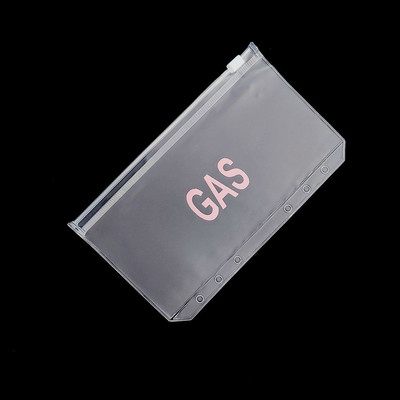 A6 piniginių vokų santaupų segtuvų kišenės segtuvų užtrauktukų aplankai finansų valdymui skaidrūs dokumentų rinkimo maišeliai