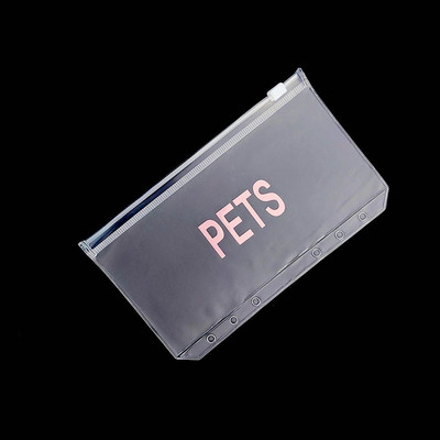 A6 piniginių vokų santaupų segtuvų kišenės segtuvų užtrauktukų aplankai finansų valdymui skaidrūs dokumentų rinkimo maišeliai