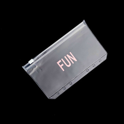 A6 piniginių vokų santaupų segtuvų kišenės segtuvų užtrauktukų aplankai finansų valdymui skaidrūs dokumentų rinkimo maišeliai