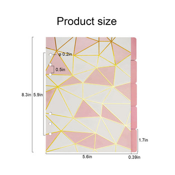 A5/A6 Pink Girl Series Divider Page Notepad Divider Marker Supplies Supplies Office and School Supplies 5 Styles Divider Page