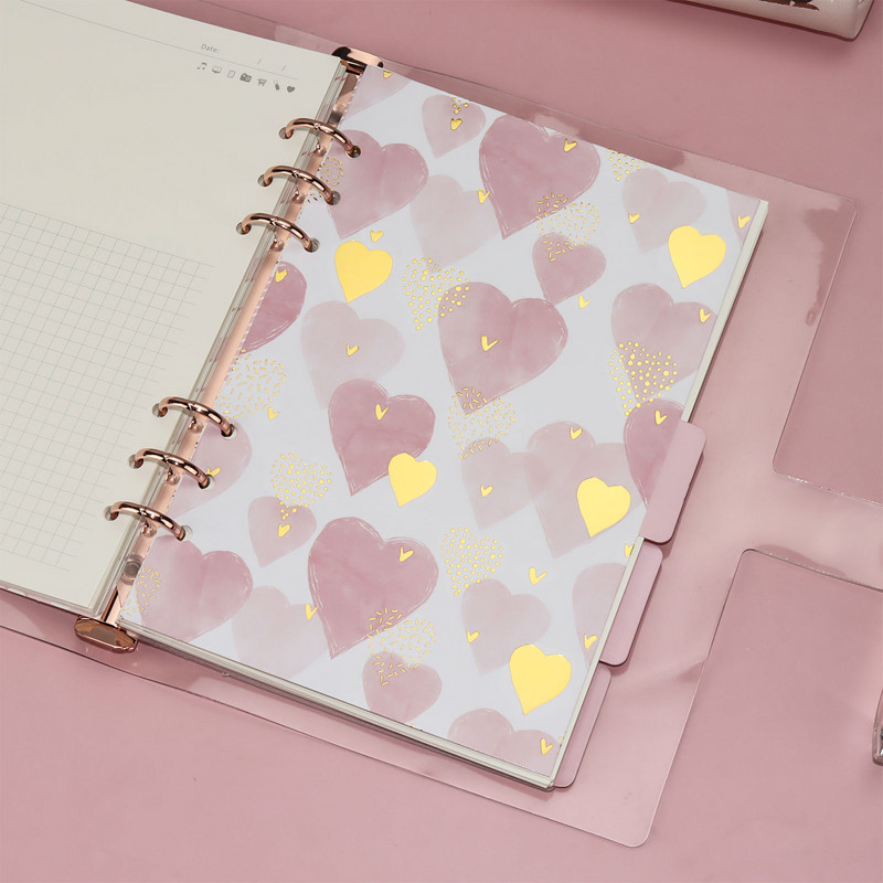 A5/A6 Pink Girl Series Divider Page Notepad Divider Marker Supplies Supplies Office and School Supplies 5 Styles Divider Page