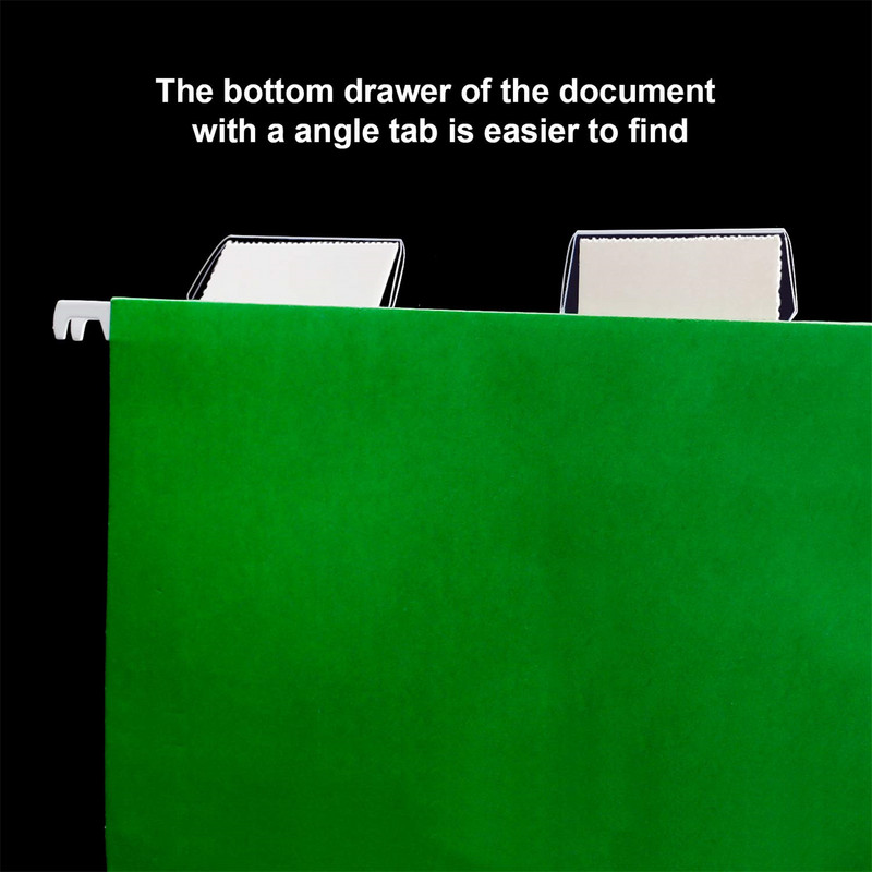 10 vnt kabančių aplankų skirtukų ir įdėklų, skirtų greitai atskirti, kabančių failų aplankų etikečių rinkimo skirtukus 2 colių daugiaspalvis