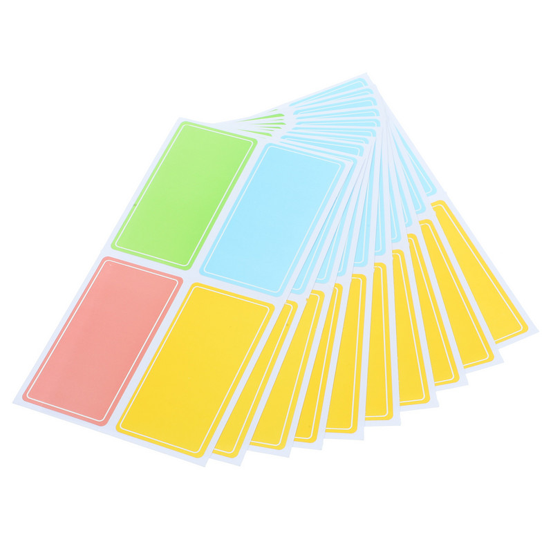 120 vnt Spalvotos lipnios etiketės Spalvingos etikečių lipdukai Klasifikacija Etikečių lipdukai Skirtukai Lipdukai