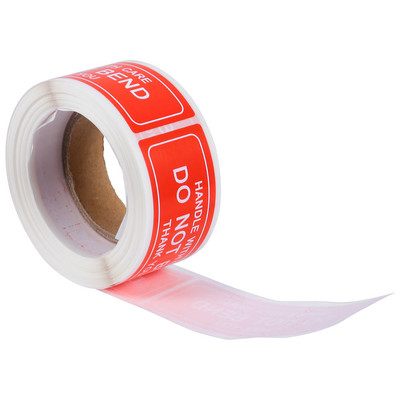 150 Pcs/Roll Fragile Shipping Tapes Red Tags Stickers Warning Red Tags Thank You Supplies Handle Care