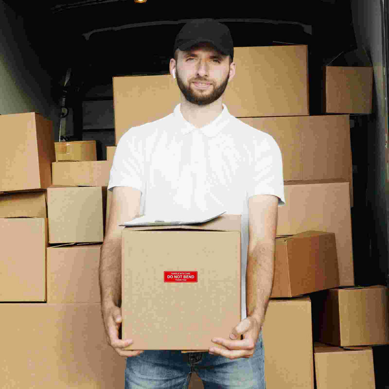 150 vnt. / ritinys trapios siuntimo juostelės Raudonos etiketės lipdukai Įspėjimas raudonos etiketės Ačiū Eksploatacinės medžiagos Rankenėlių priežiūra