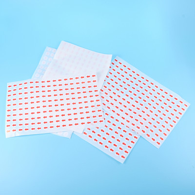 6400 de bucăți autocolant indicator Etichete adezive roșii Autocolante pentru expediere Autocolante roșii Etichete adezive Ambalare autocolante pentru transport