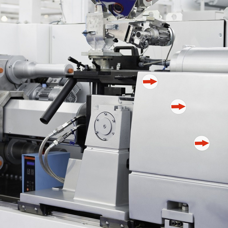 6400 de bucăți autocolant indicator Etichete adezive roșii Autocolante pentru expediere Autocolante roșii Etichete adezive Ambalare autocolante pentru transport