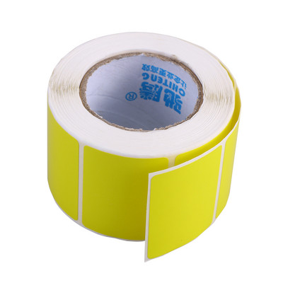 Etichete autocolante Etichete cu coduri de bare termice în rolă Etichete termice directe Etichete adezive colorate goale pentru transport pentru supermarket de birou