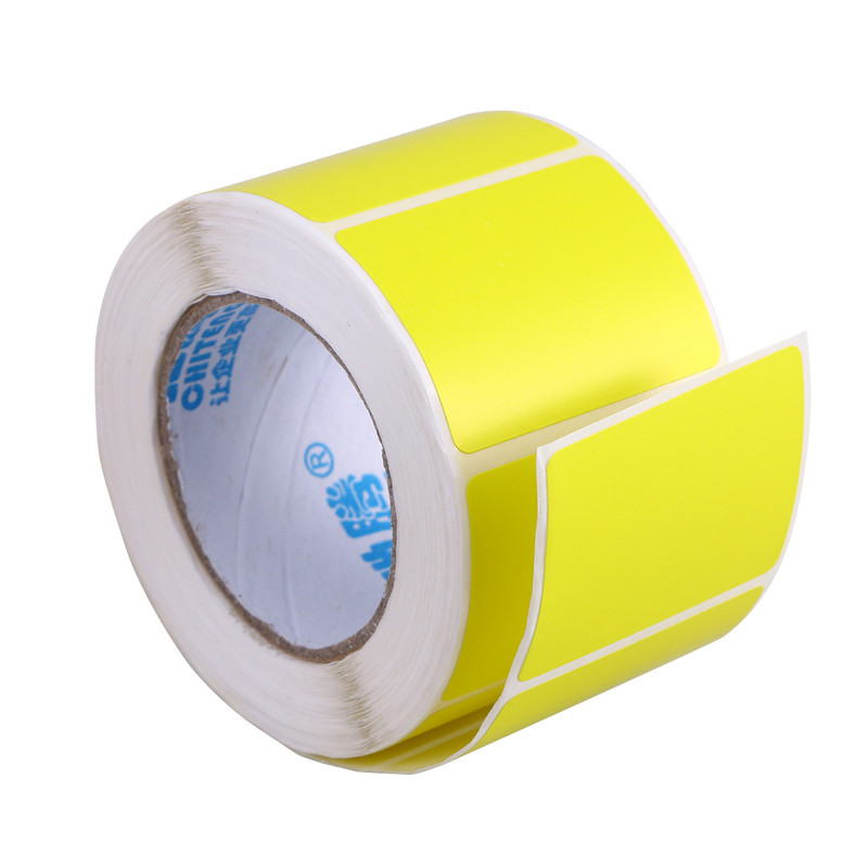 Etichete autocolante Etichete cu coduri de bare termice în rolă Etichete termice directe Etichete adezive colorate goale pentru transport pentru supermarket de birou